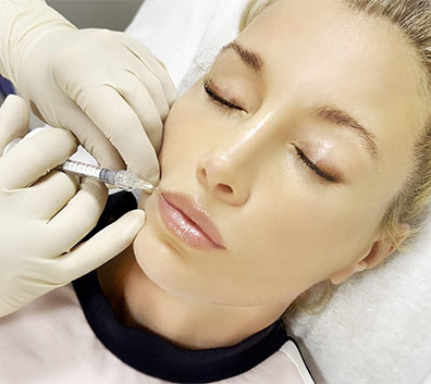 Woman getting an PRF treatment at Kingsway Dermatology